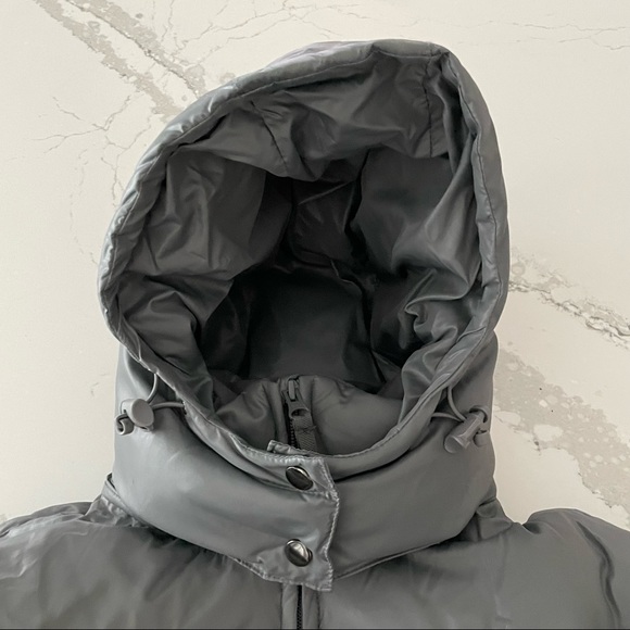 Athleta Grey Down Puffer Jacket - Picture 9 of 16